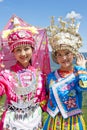 Chinese Ethnic Girls in Traditional Dress