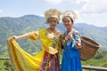 Chinese Ethnic Girls in Traditional Dress