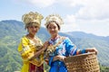 Chinese Ethnic Girls in Traditional Dress