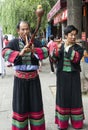 Chinese Ethnic Minority Musicians Royalty Free Stock Photo