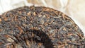 Chinese extruded aged pancake-shaped Puerh tea high quality with red tea buds