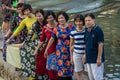 Chinese Family taking photo in Fenghuang