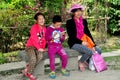 Pengzhou, China: Chinese Family in Park