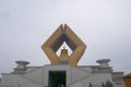 Chinese famous ancient Buddhism temple of The Famen Temple, Situated in Famen Town of Fufeng County Royalty Free Stock Photo