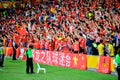 Chinese Fans Supporting Their National Team
