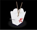 Chinese fast food box Royalty Free Stock Photo