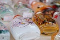 Chinese feature crafts snuff bottles Royalty Free Stock Photo