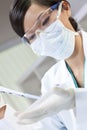 Chinese Female Woman Scientist In Laboratory Royalty Free Stock Photo