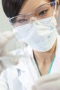 Chinese Female Woman Scientist In Laboratory Royalty Free Stock Photo