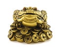 Chinese Feng Shui lucky money frog for good luck Royalty Free Stock Photo