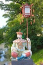 Chinese figure in traditional dress in Tsarskoe Selo.