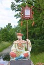 Chinese figure in traditional dress in Tsarskoe Selo.