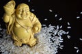 Chinese figurine in rice Royalty Free Stock Photo