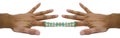 Chinese Finger Trap 2 Royalty Free Stock Photo