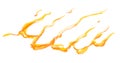 Chinese fire flame ink caligraph hand painting artistic banner background Royalty Free Stock Photo