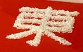 Chinese Fisherman Custom Tradition Ritual Rice Characters Lettering Buddhists Koi Si Antique South China Fishing Boat Education