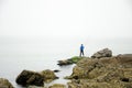 Chinese fisherman in Yantai China