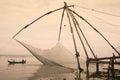 Chinese fishing nets - Cochin - Kerala - India Royalty Free Stock Photo