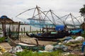 Chinese fishing nets in Cochin(Kochin) of India