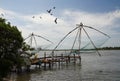 Chinese fishing nets in Cochin(Kochin) of India