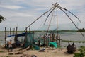 Chinese fishing nets in Cochin(Kochin) of India