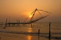 Chinese Fishing Nets. Fort Cochin, Kerala, India Royalty Free Stock Photo