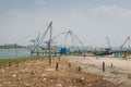 Chinese fishing nets, Fort Kochi, India Royalty Free Stock Photo