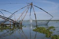 Chinese fishingnets in , India Royalty Free Stock Photo