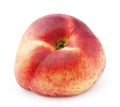 Chinese flat donut peach isolated on white Royalty Free Stock Photo