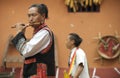 Chinese Flute Player Royalty Free Stock Photo