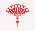 Chinese folding fan means Royalty Free Stock Photo