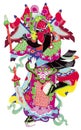 Chinese folk art, paper cutting,