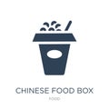 chinese food box icon in trendy design style. chinese food box icon isolated on white background. chinese food box vector icon Royalty Free Stock Photo