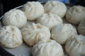 Common breakfast steamed bun Royalty Free Stock Photo