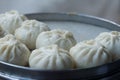 Common breakfast steamed bun Royalty Free Stock Photo