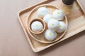 Chinese food cream buns steamed dumpling Royalty Free Stock Photo