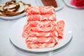 Chinese food hot pot - food materials Royalty Free Stock Photo