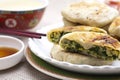 Chinese food - leek pie Royalty Free Stock Photo