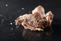 Chinese food, pig bone meat closeup Royalty Free Stock Photo