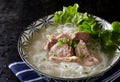 Chinese food, pig bone meat rice noodle Royalty Free Stock Photo