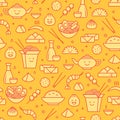 Chinese food seamless pattern