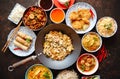 Chinese food set. Asian style food concept composition. Royalty Free Stock Photo