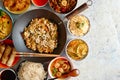 Chinese food set. Asian style food concept composition. Royalty Free Stock Photo