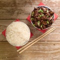 Chinese food Soy sauce cooked beef with star anise Royalty Free Stock Photo