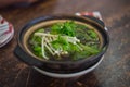 Chinese food Stew of pork and herbal soup Royalty Free Stock Photo