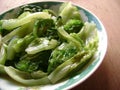 Chinese food stir fried lettuce Royalty Free Stock Photo