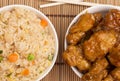 Sweet and Sour, Orange or Lemon Chicken Royalty Free Stock Photo