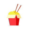 Chinese food takeout box icon Royalty Free Stock Photo