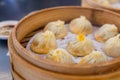 Chinese food xiao long bao steamed soup dumpling bun Royalty Free Stock Photo