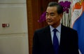 Chinese Foreign Minister Wang Yi before the meeting